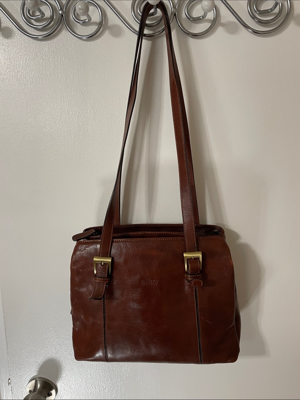 Milleni Brown Leather Bag